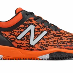 New Balance T4040v5 Turf Synthetic Mesh Shoes - Black Orange