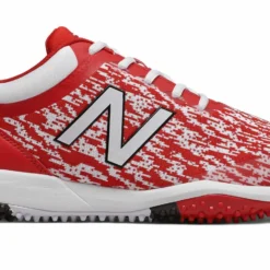 New Balance T4040v5 Turf Synthetic Mesh Shoes - Red White