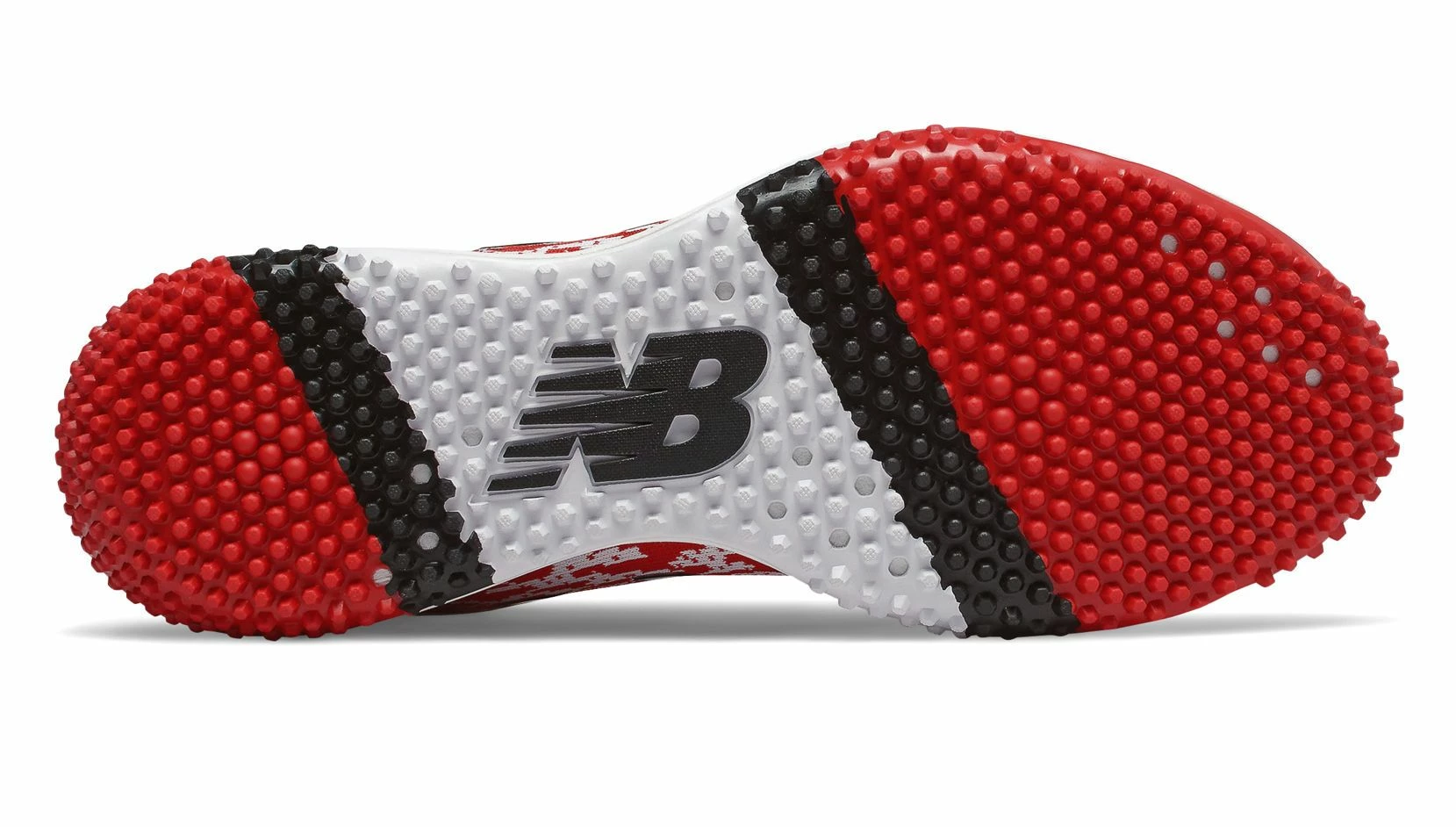 New Balance T4040v5 Turf Synthetic Mesh Shoes - Red White - Image 3