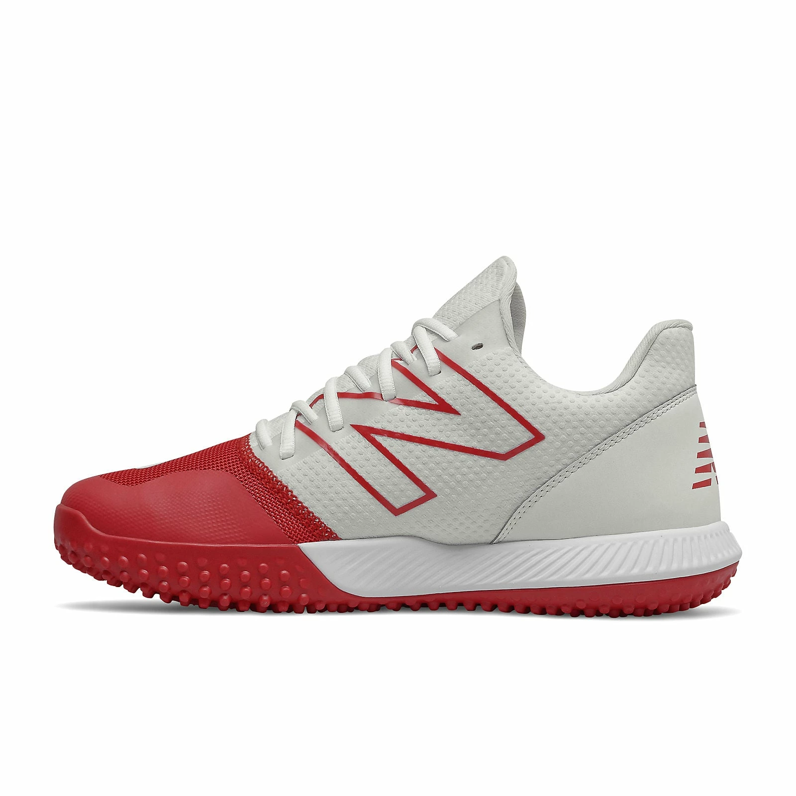 New Balance FuelCell T4040v6 Turf Synthetic Mesh Shoes - Team Red White - Image 3