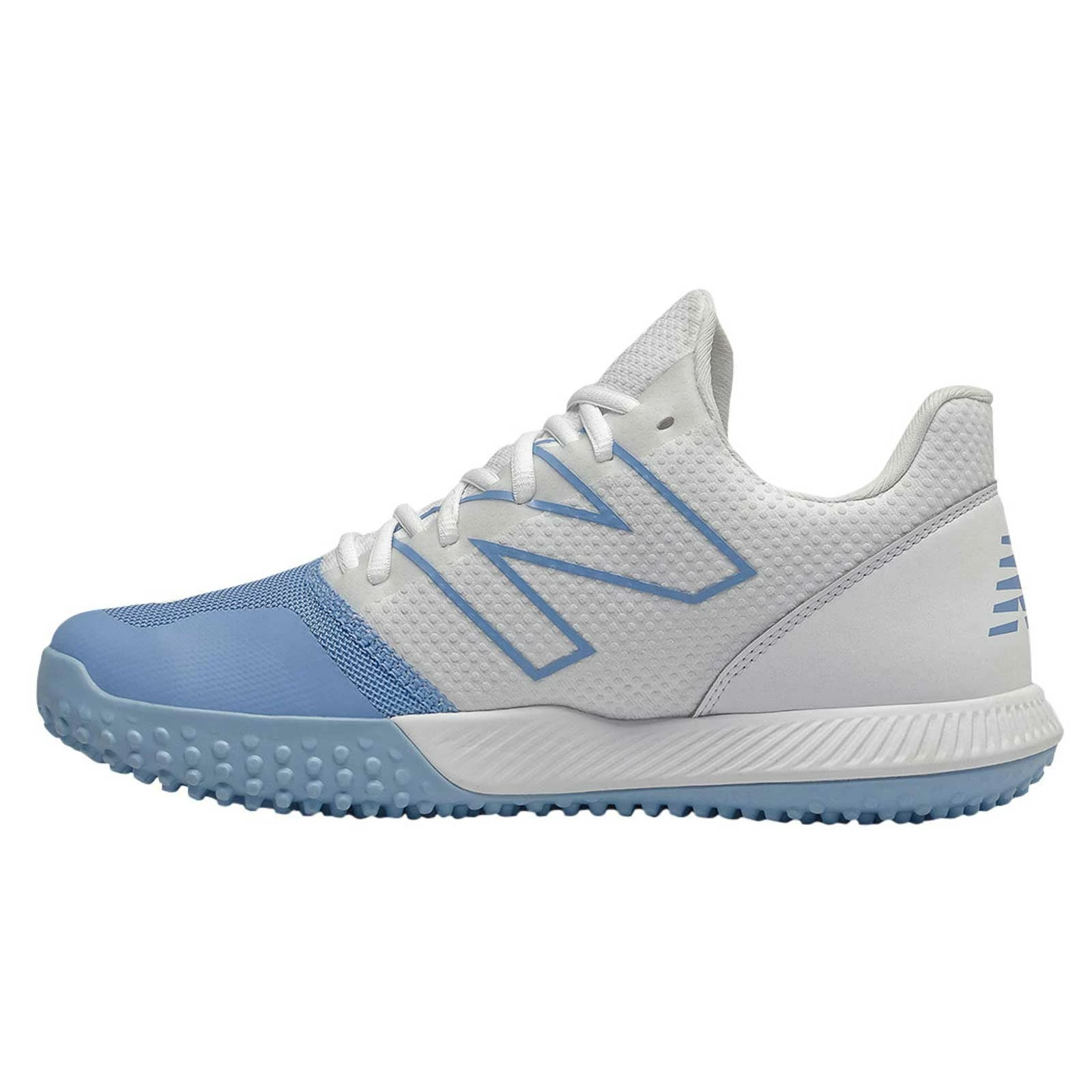 New Balance FuelCell T4040v6 Turf Synthetic Mesh Shoes - Team Carolina White - Image 3
